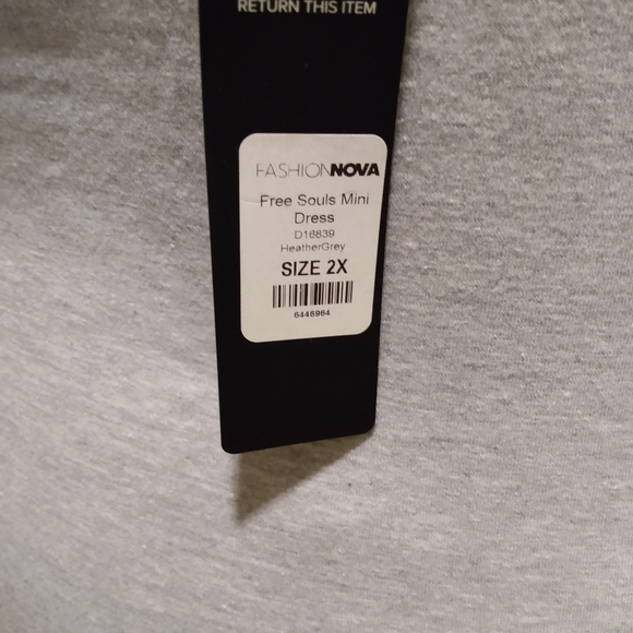 NWT 🔥 Fashion Nova Free Soul Mini Dress Women's Size 2X - Picture 7 of 7